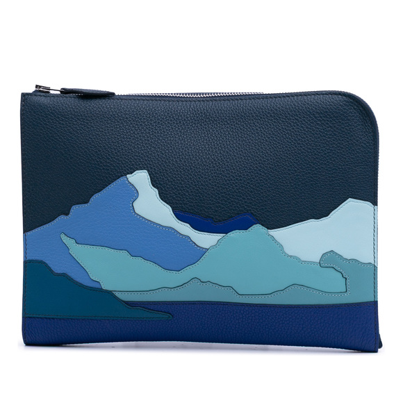 Pre-Loved Hermes Togo Swift Endless Road Clutch - Picture 1 of 12